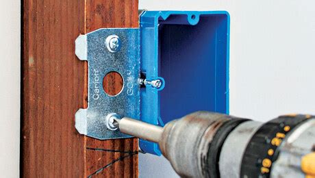 how to adapt metal work boxes|installing a new work box.